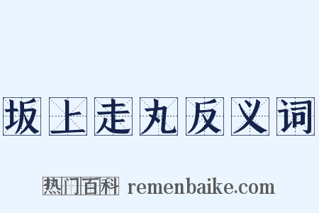 坂上走丸反义词是什么意思的图片